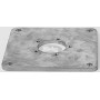 Mounting plate M4, galvanized steel