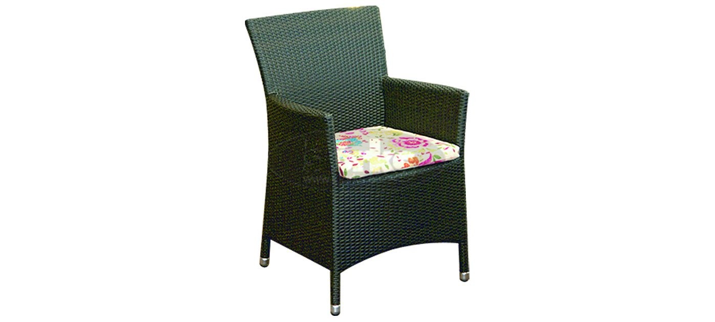 Cage Premium stol z rokonasloni, barva: temno rjava