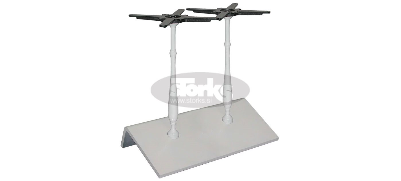 Corner 84 2 LIB podnožje za mizo RAL9016