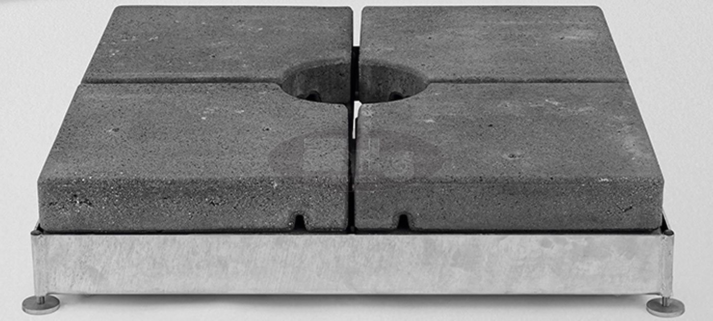 Noga M4 / M8 / M16, 430-620 kg, 101,2 x 101,2 x v22 - 26 - 31 - 35 cm