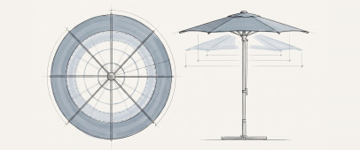 Round with central pole