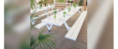 Extremis Marina picnic table and bench | sTorks