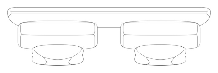 Barlow Tyrie Layout dvojni naslon