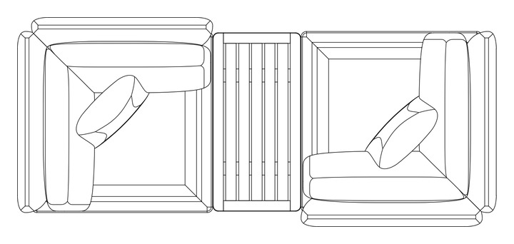 Barlow Tyrie Layout set Tete-a-tete