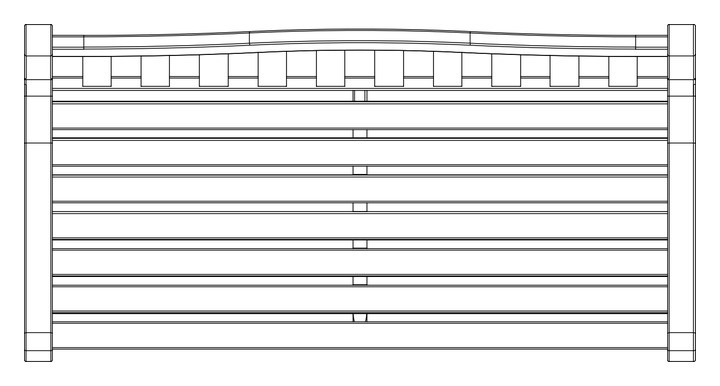 Barlow Tyrie Waveney Bank mit Rückenlehne 120 cm