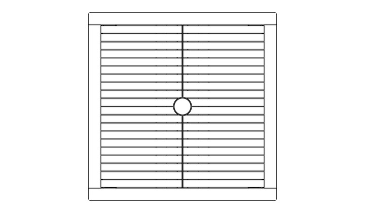 Barlow Tyrie Aura Table 90 cm
