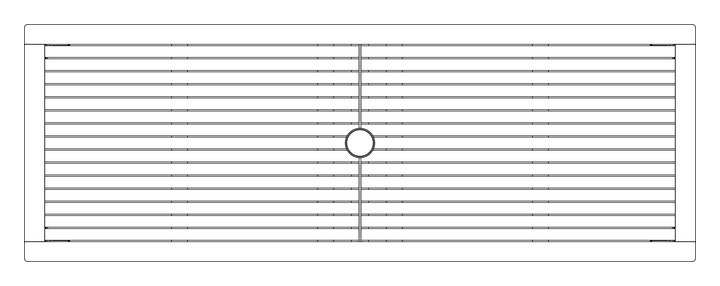 Barlow Tyrie Aura schmaler Tisch 200 cm