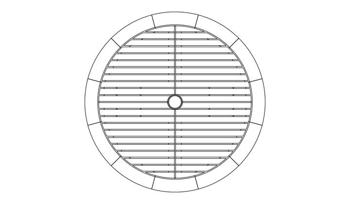 Barlow Tyrie Equinox barska bistro miza Ø 70 cm