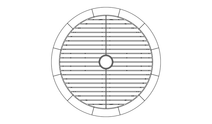 Barlow Tyrie Equinox vrtljivi pladenj 70 cm