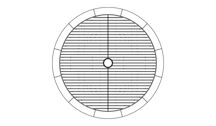 Barlow Tyrie Equinox vrtljivi pladenj Ø 100 cm