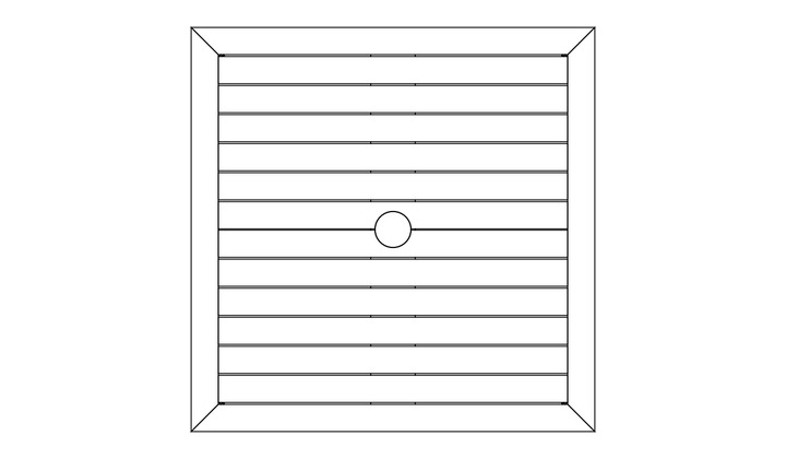 Barlow Tyrie Linear stol 90 cm