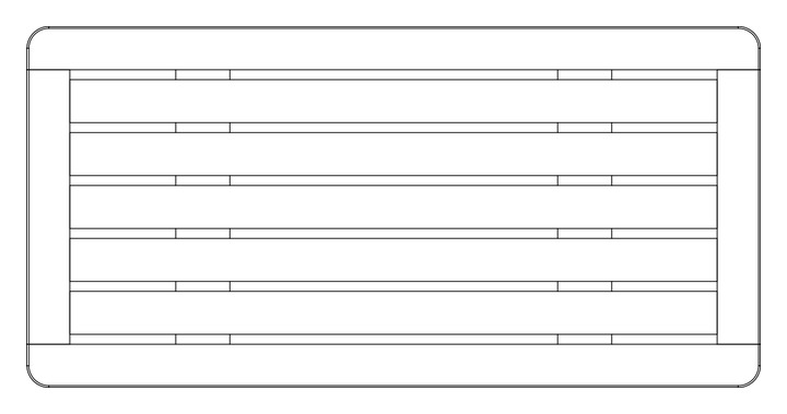 Barlow Tyrie Layout uski niski stolić 80 cm