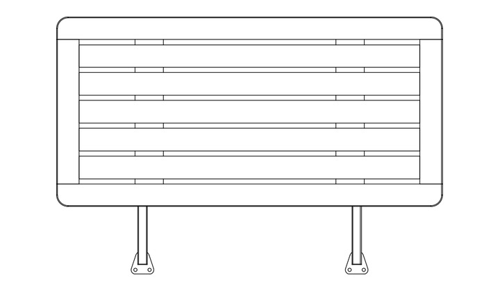 Barlow Tyrie Layout pomoćni stolić 80 cm