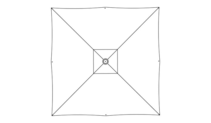 Barlow Tyrie Napoli senčnik 3 x 3 m