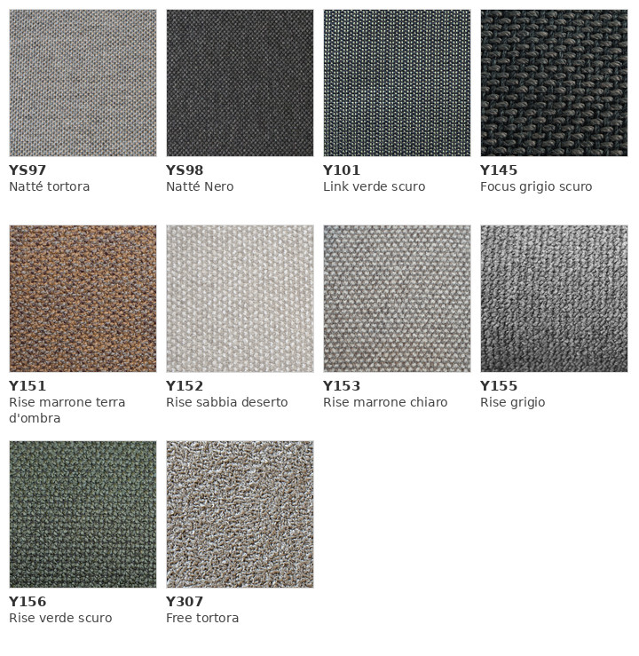 Cane-line Choice rivestimento seduta per sedia da pranzo per esterni, Colori dei tessuti per esterni