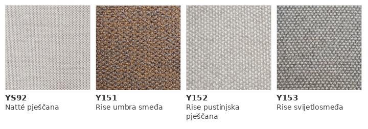 Cane-line Coast sofa za 2,5 osobe, Boje tkanina za vanjsku upotrebu