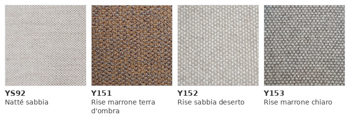 Cane-line Coast poltrona lounge girevole, Colori dei tessuti per esterni