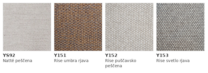 Cane-line Coast kavč za 2,5 osebe, Barve tkanin za zunanjo uporabo