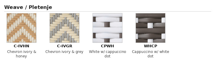 Sika-Design colori del telaio e dell'intreccio