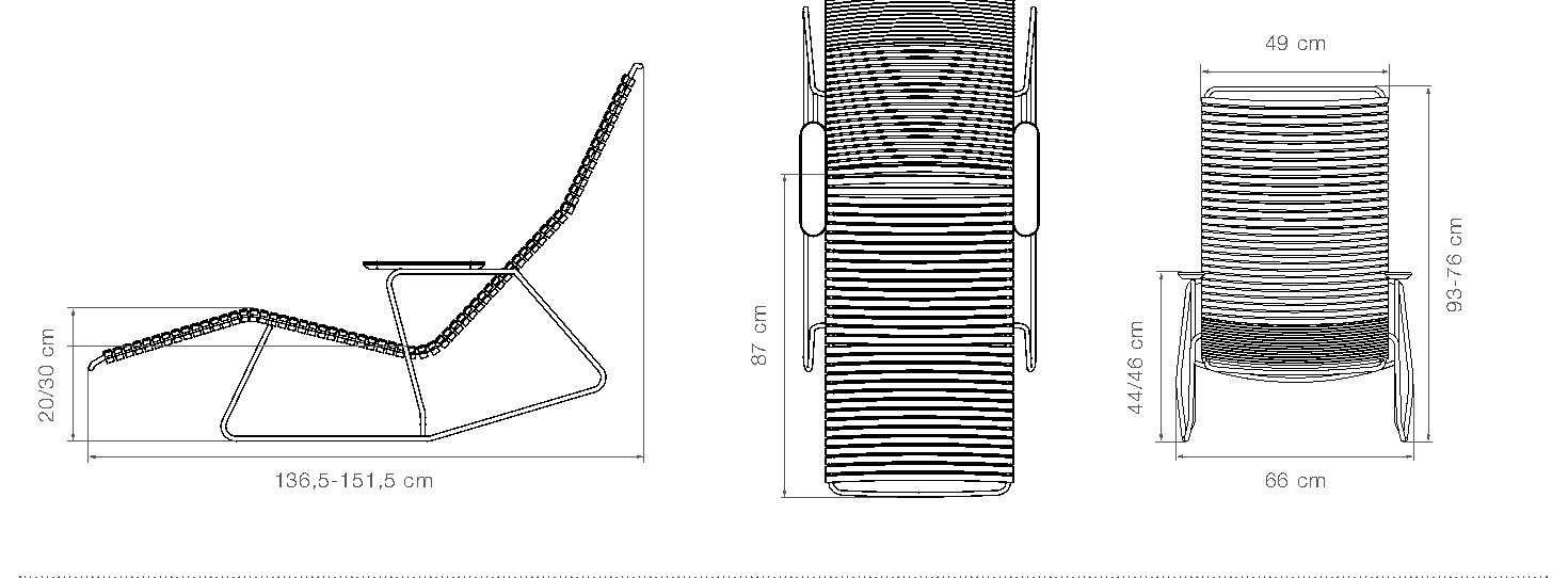 HOUE Click sunrocker – Disegno con misure
