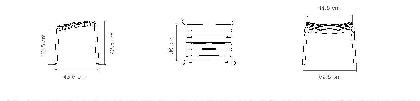HOUE Reclips poggiapiedi – Disegno con misure