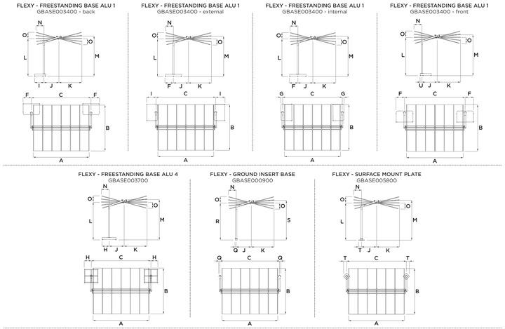 Flexy sunshade dimensions