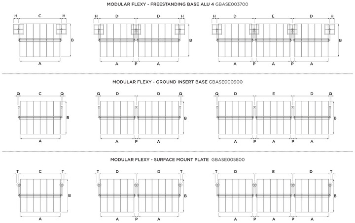 Flexy double sunshade dimensions