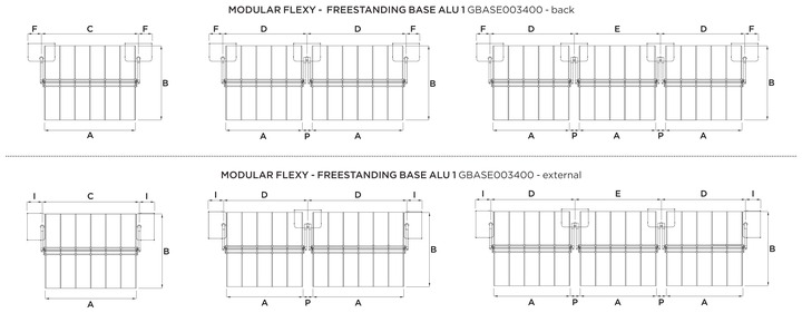 Flexy double sunshade modular layout