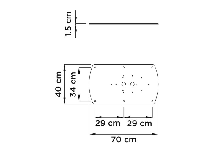 Mere plošče za vijačenje za Flexy Zen / Large