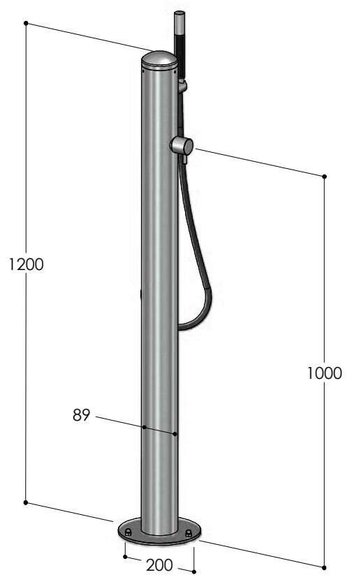 COL90, technische Zeichnung