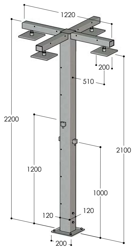 Q120, disegno tecnico